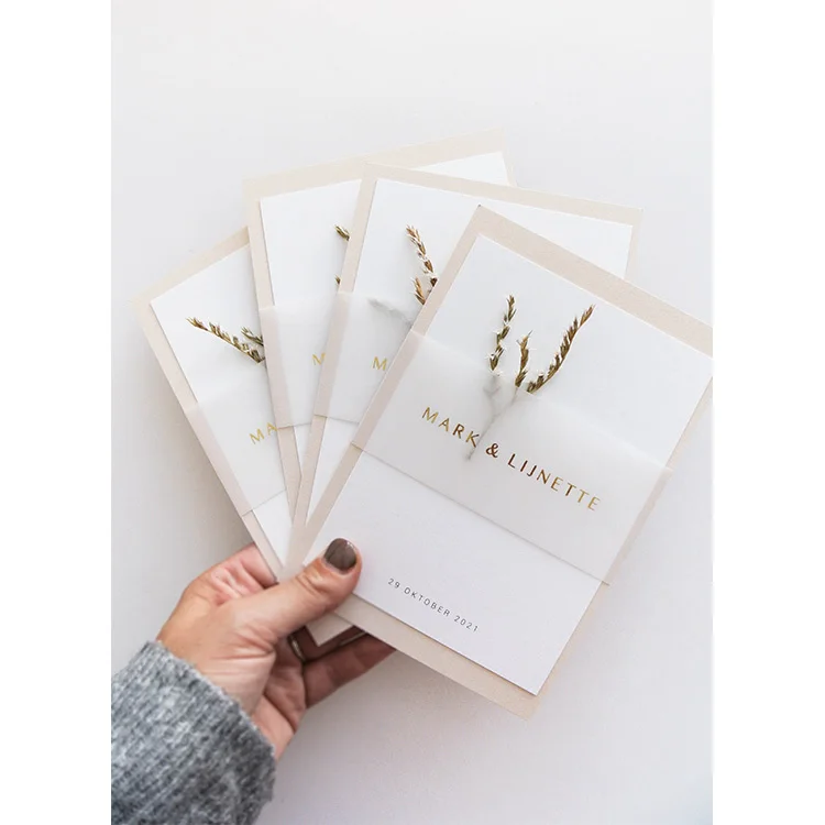 Custom Chalk Paper Vellum Covers Invites Set Wedding Card Invitation Luxurious