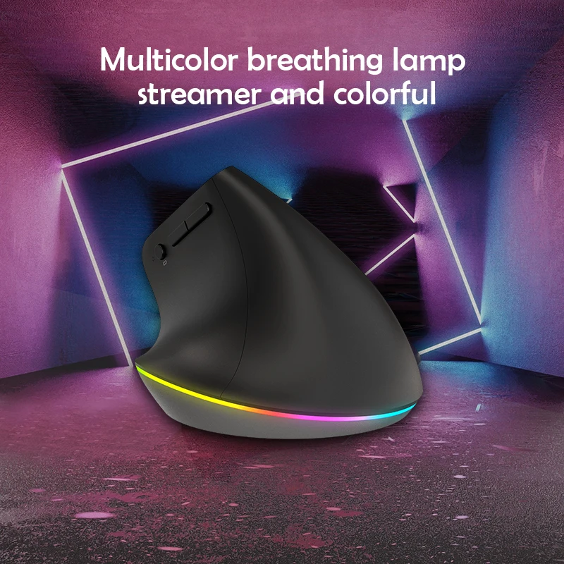 Беспроводная эргономичная Вертикальная мышь большой RGB эргономичные компьютерные мыши для правой руки 2 4
