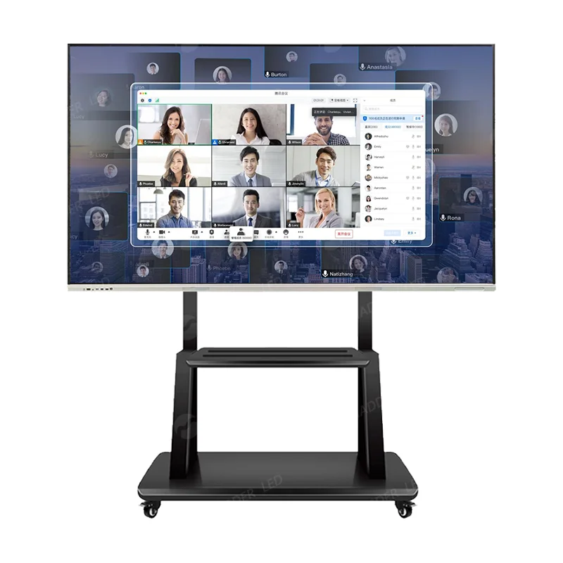 Touch HD display Hd LCD touch machine for School conference presentation education 55~100inch touch lcd screen