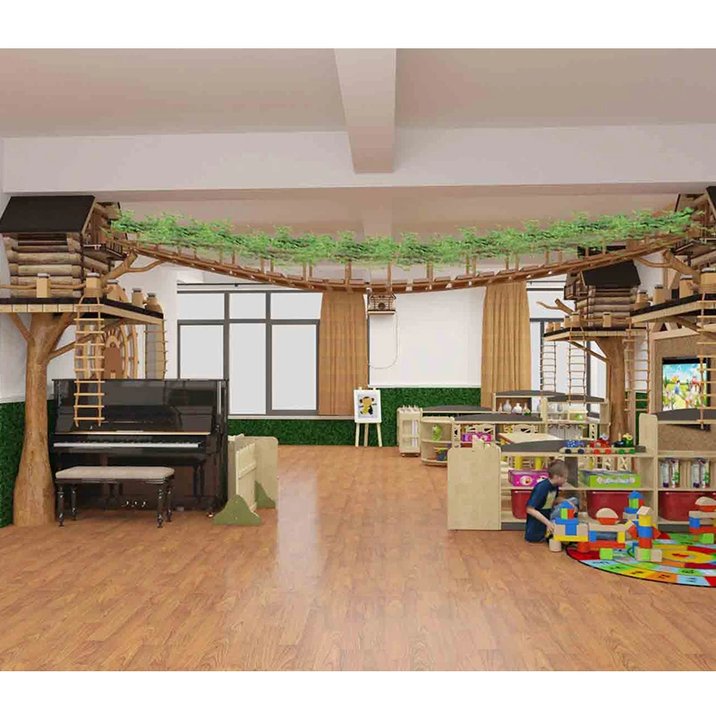 New Design  kindergarten tables and chairs pre nursery storage cabinets wooden beds and nursery cubbies