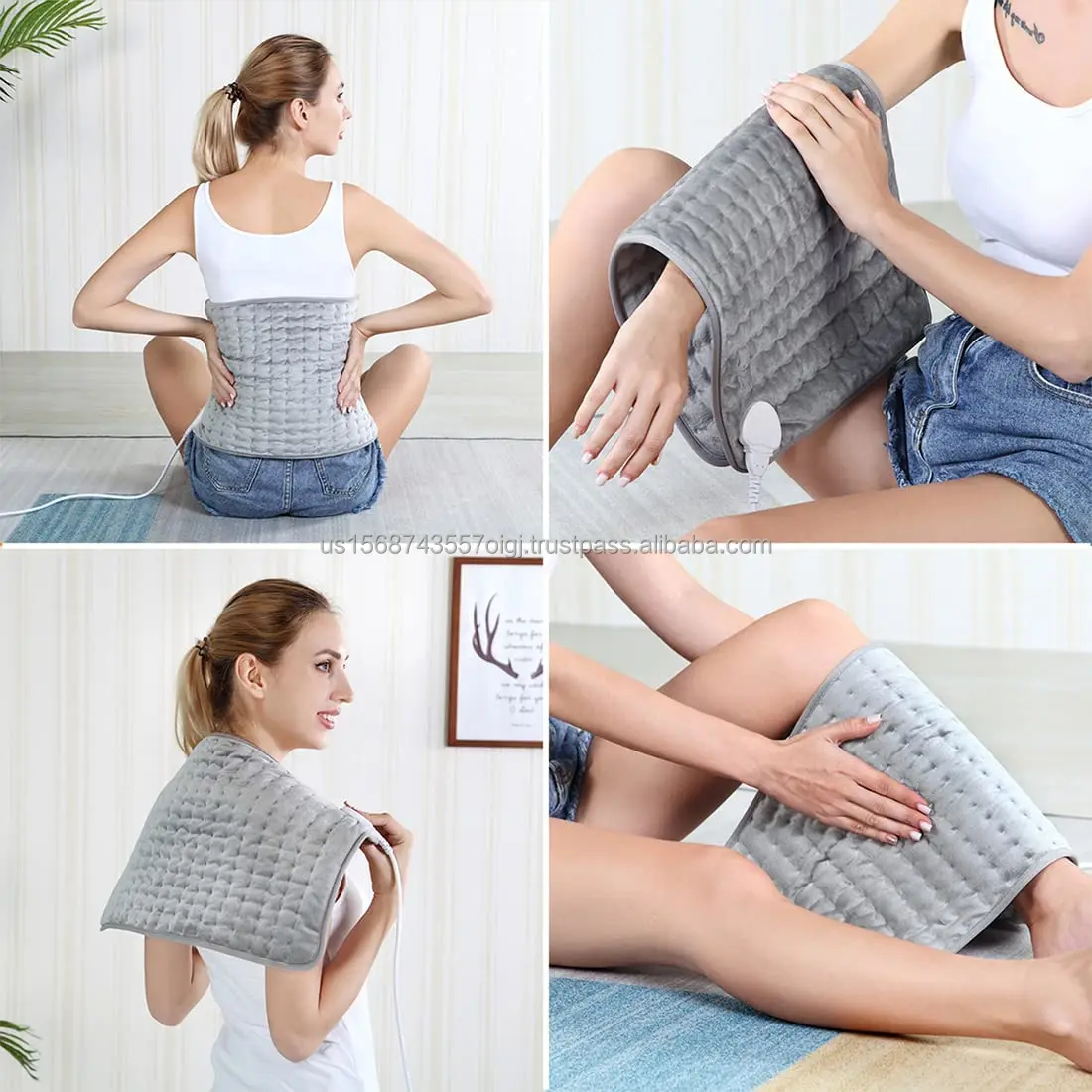 Modern Design Electric Heating Pad New Waterproof Heat Blanket for Winter Portable Installation Use Bedroom Bathroom US UK Plug