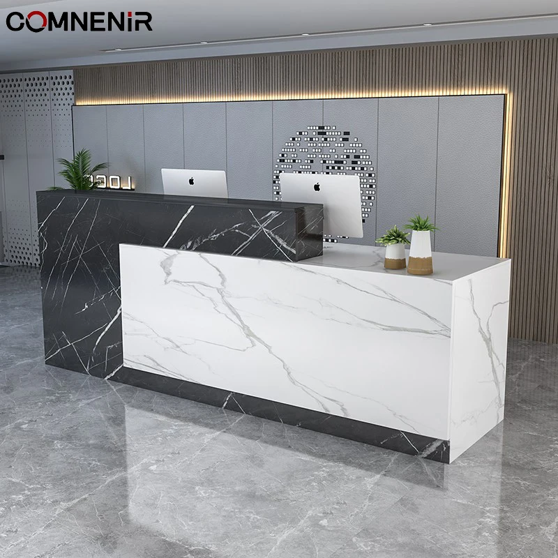 School Front Table Office Reception Counter Desk for SPA and Salon