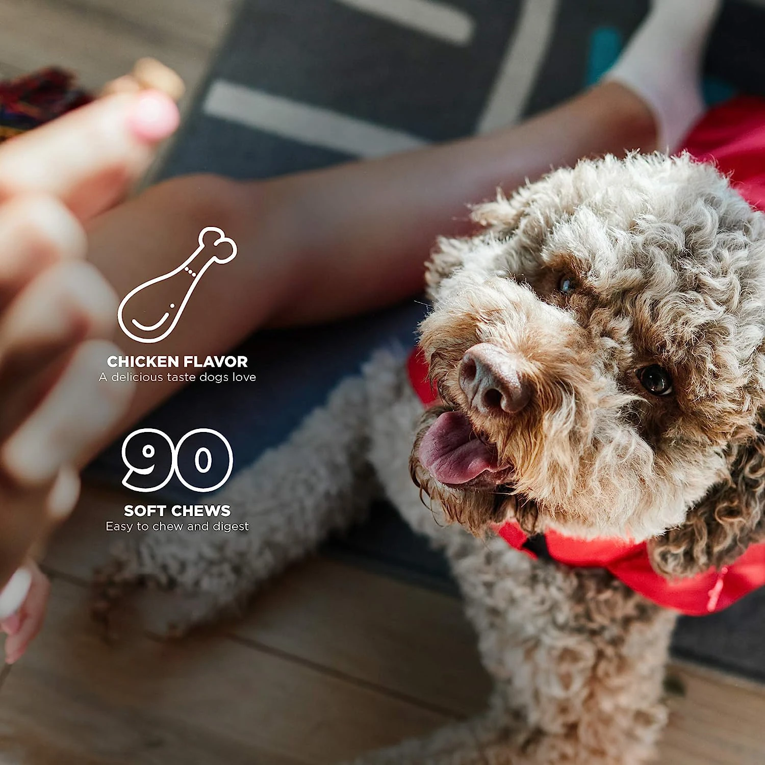 Питомцы улучшенное пальто для собак с ароматом лосося, Омега жирные кислоты EPA DHA для кожи и пальто