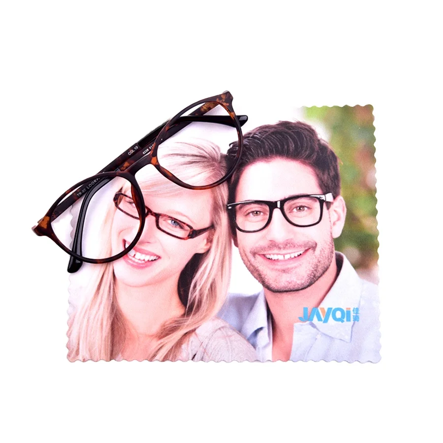 Лидер продаж 2022 от JAYQI, салфетка из микрофибры для оптических линз с пользовательским логотипом, салфетка для очистки солнцезащитных очков