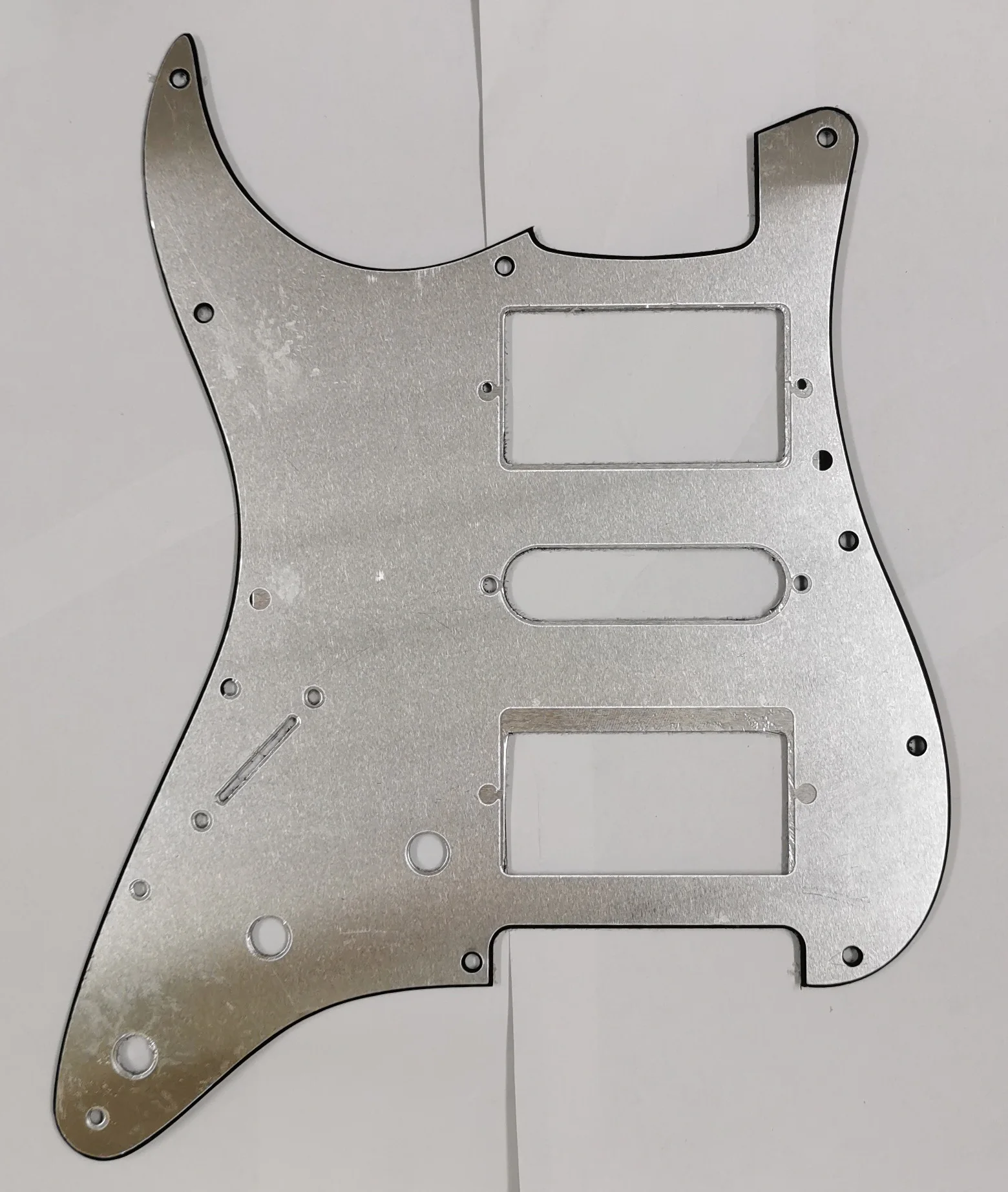 Pleroo Quality DIY guitar parts 1pc 0.3mm Aluminum material Shiled ST guitar pickguard Fit For HSH St  guitar