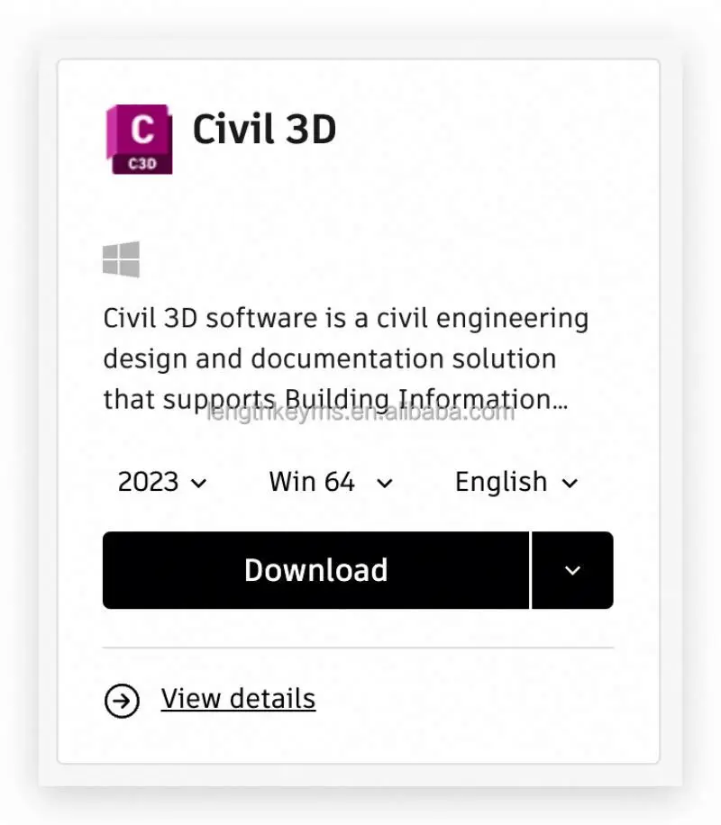 24/7 Online Genuine Bind License Autodesk Civil 3D 2023/2022/2021/2020 5 Year Subscription Drafting Drawing Tool Software