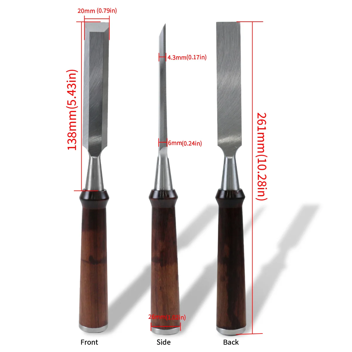 Finely Crafted Wood Chisel for Woodworking,Cr-V Steel Bevel Edged Blade for Piercing,carving,Shaping, Other Hand Tools DIY Tools