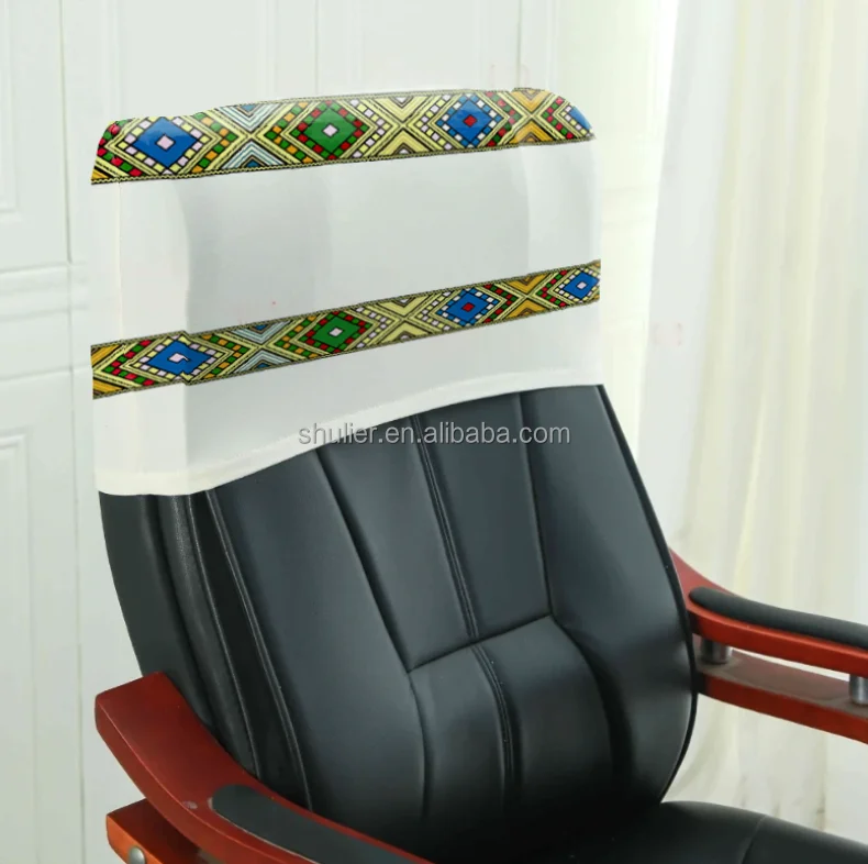 Ethiopia Elastic boss chair headrest cover Office chair headrest cover