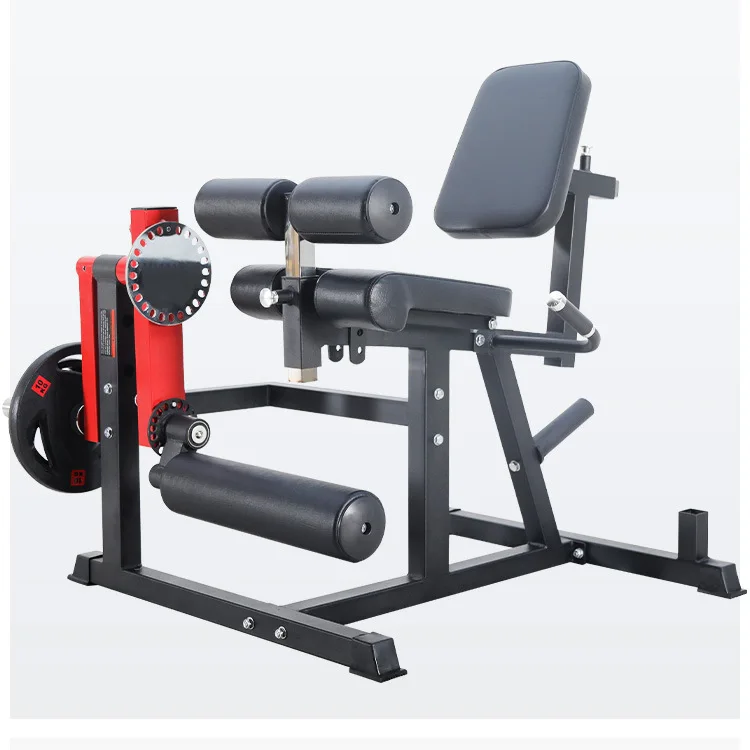 Heavy Duty Adjustable Leg Extension and Curl Machine with Plate Loaded Leg Rotary Extension for Thigh Home Gym Weight Machine