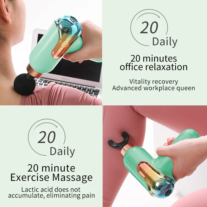 Electric rechargeable wireless relax sports fascia body Vibration Fascia Massage Gun