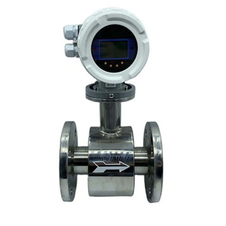 High Quality Stainless Steel Electromagnetic Flow Meter For Industrial Waste Water Sewage Treatment