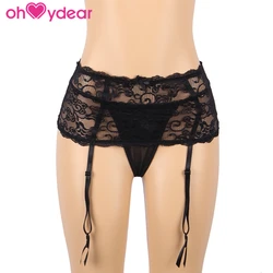 Wholesale Sexy High Quality Floral Lace Garter Lingerie Set Exquisite Sexy Lace Panties For Adult Women
