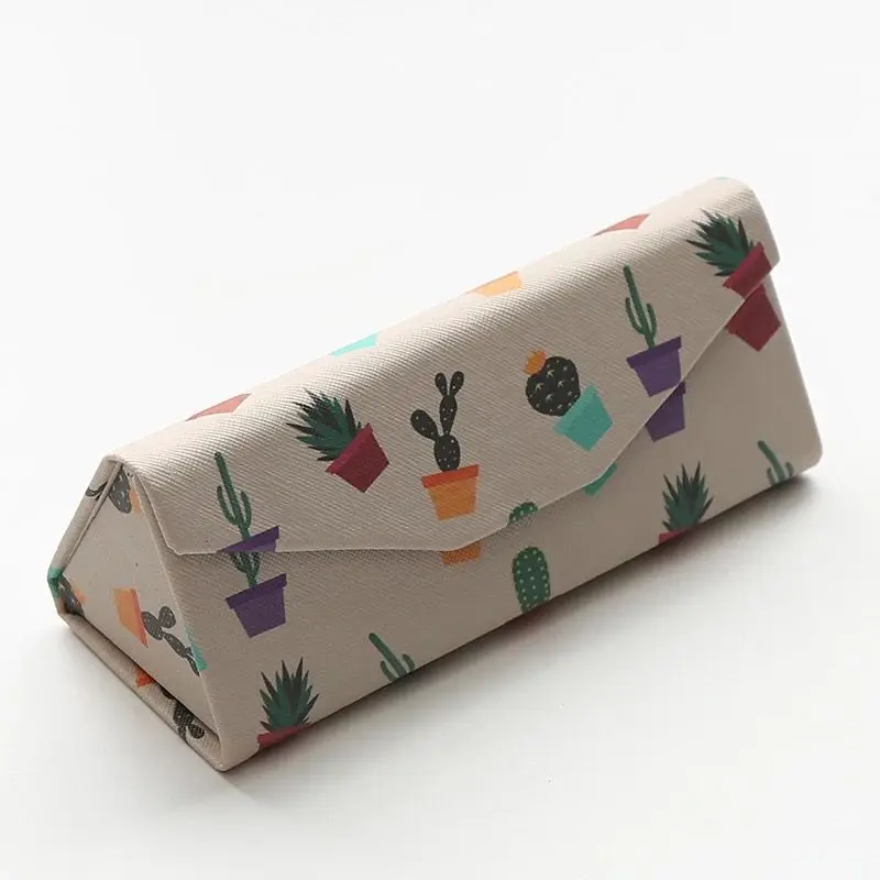 Handmade Fashion Custom Logo Foldable PU glasses box sunglasses case