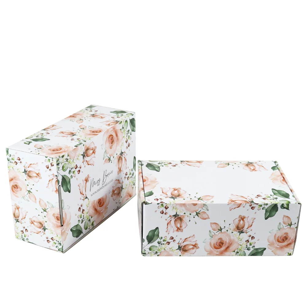 Custom Logo Shipping Parcel Paper Corrugated Boxes Rigid Cardboard Paper Mailing Apparel Box Simple Parcel Delivery Box