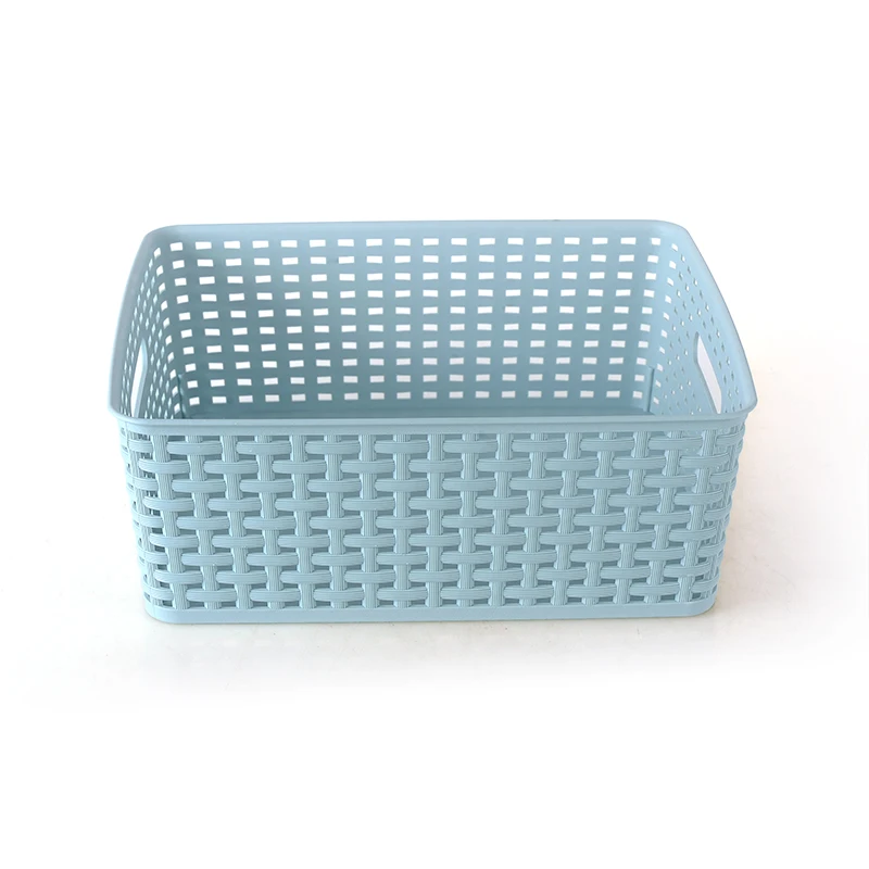 SA-9603 Easy Storage Decorative Plastic Shelf Pantry Basket Bin