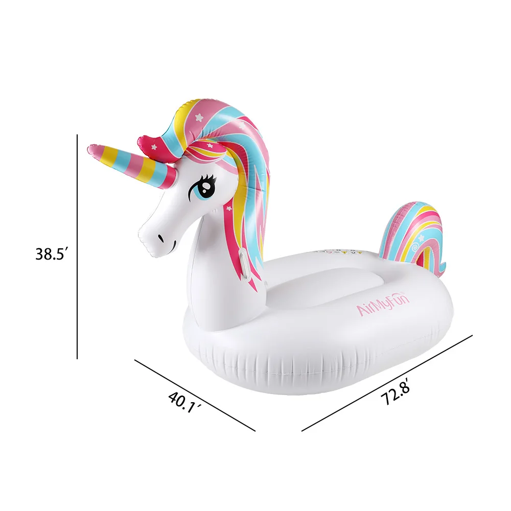 Hot Selling Tenma Inflatable Swimming Rider Pvc Inflatable Water Rider Beach Floats Floatie Baby Pool Unicorn Pool Float