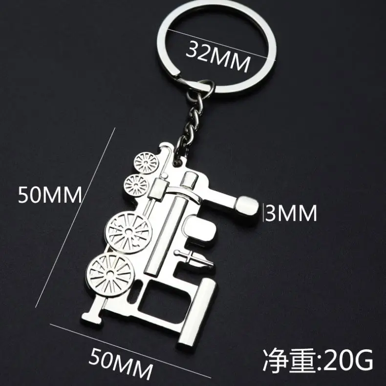 Custom Train Model Keychain Men Women locomotive Metal Key Chains Party Gift Jewelry Car Bag Charm  Accessory Key Rings Pendant