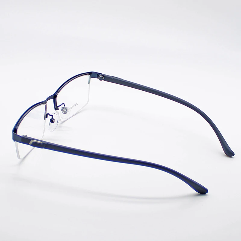 Wholesale Popular Rectangular Half Rim Frames Optical Eyeglasses Anti Blue Light Blocking Glasses For Men