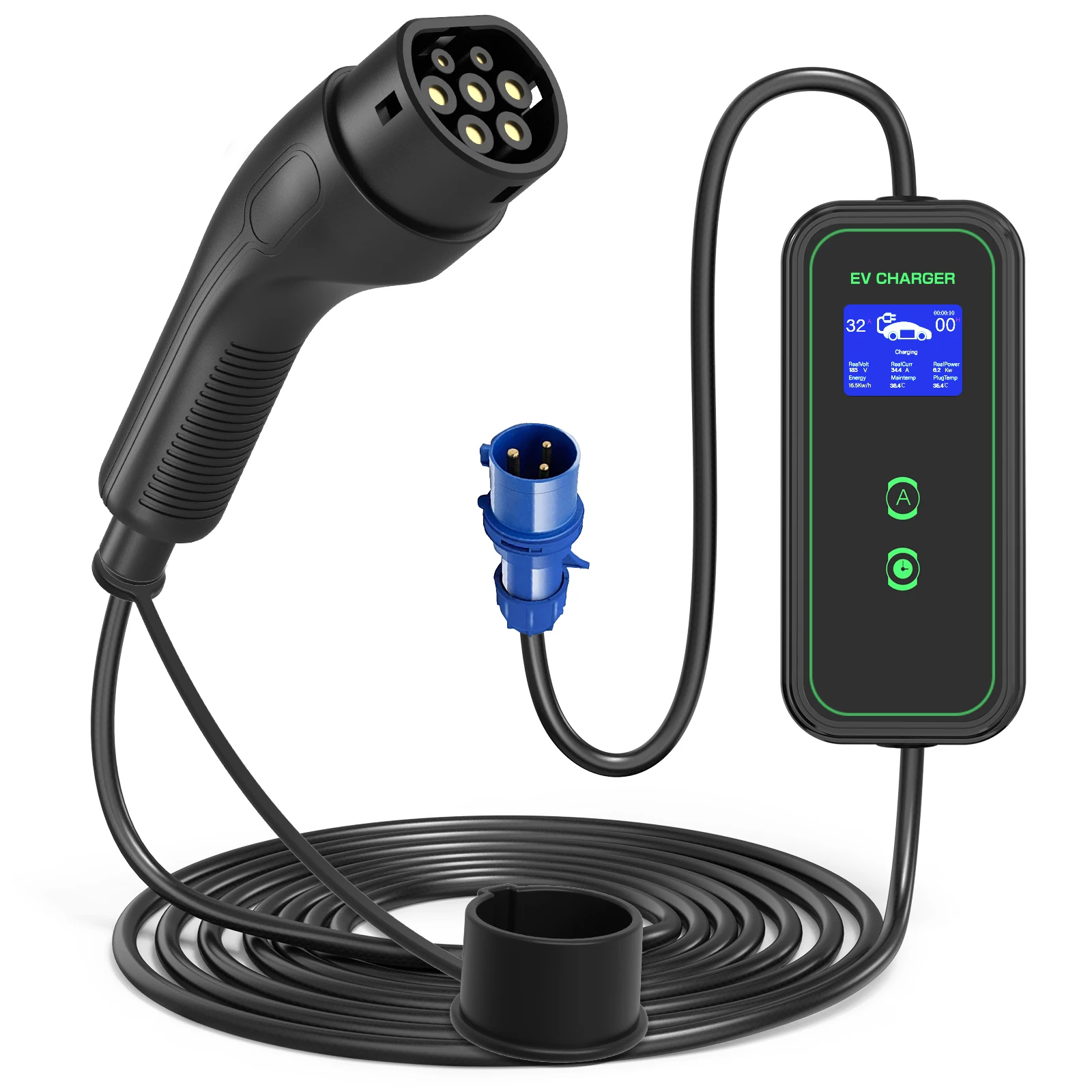 Портативный Euro AC зарядное устройство J1772 штекер 16A IP65 EV дешевая хорошая цена Powerbank тип 1 китайские Автомобильные зарядные станции