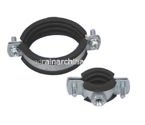 M8+10  pipe clamp with rubber