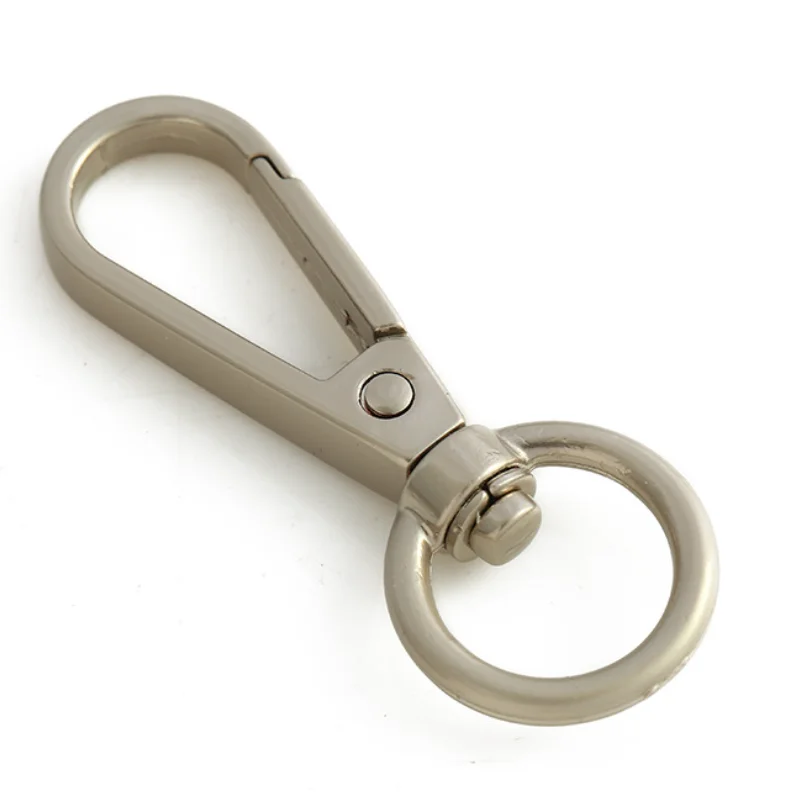 Metal round O-ring Eye Snap Hook Trigger Clasps Clips  for  Keychains