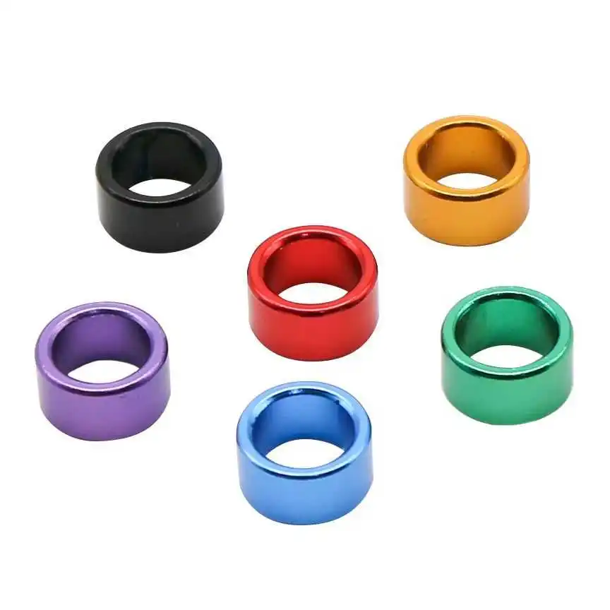 ID 8mm Height 4mm Aluminium Bird Ring Pigeon Leg Bands Outdoor Flying Training Identification Foot Ring 12 Pcs 6 Color ID 8mm H