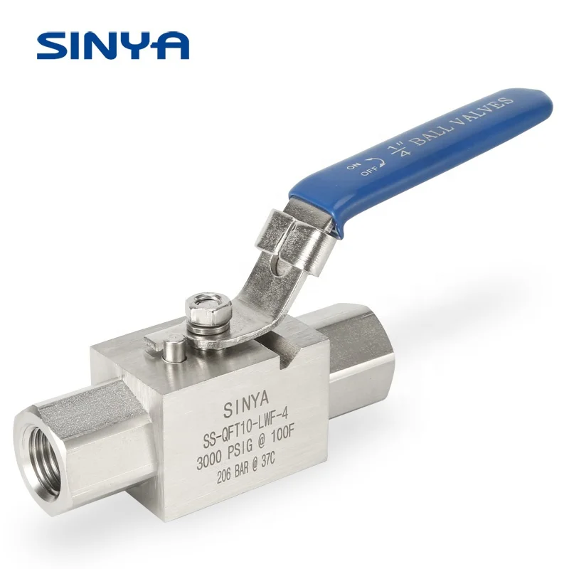 Stainless Steel High Pressure 316L Twin Ferrule 2 Way  3/8 in. Tube Instrumentation Butt Weld Connection Both End Ball Valves
