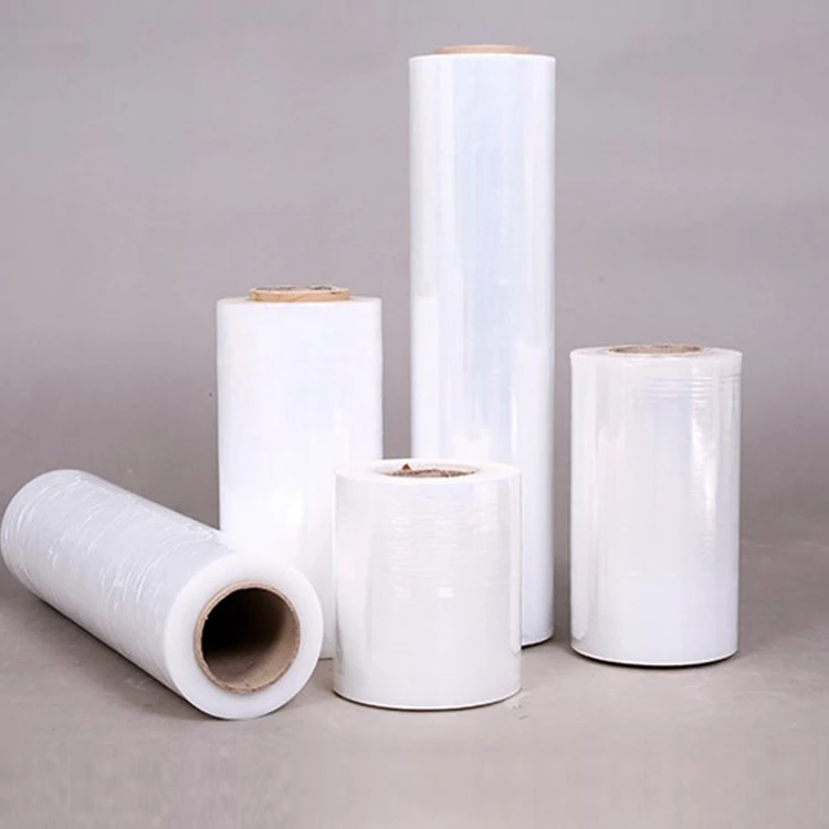 
Top quality hand pallet shrink wrap glass packing direct sale china transparent plastic lldpe stretch film high performance 