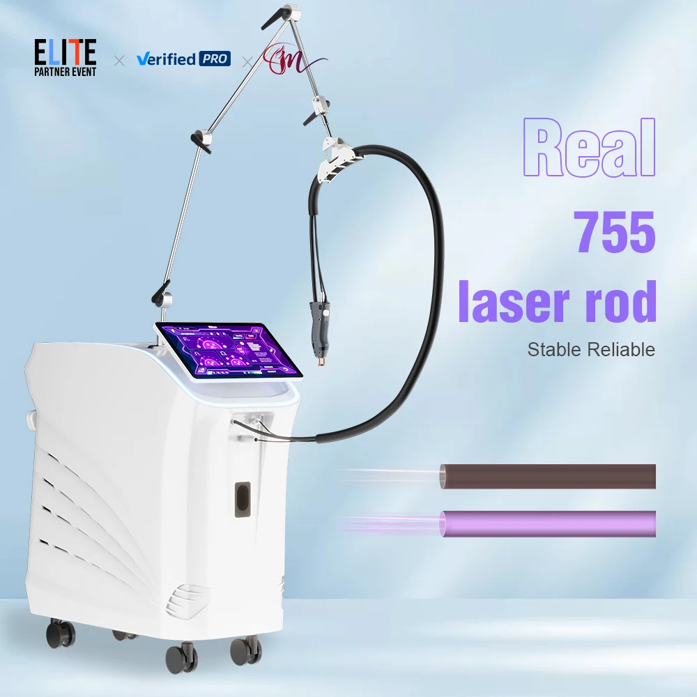 Professional long pulse laser hair removal machine 755nm +1064nm permanent laser hair removal beauty equipment