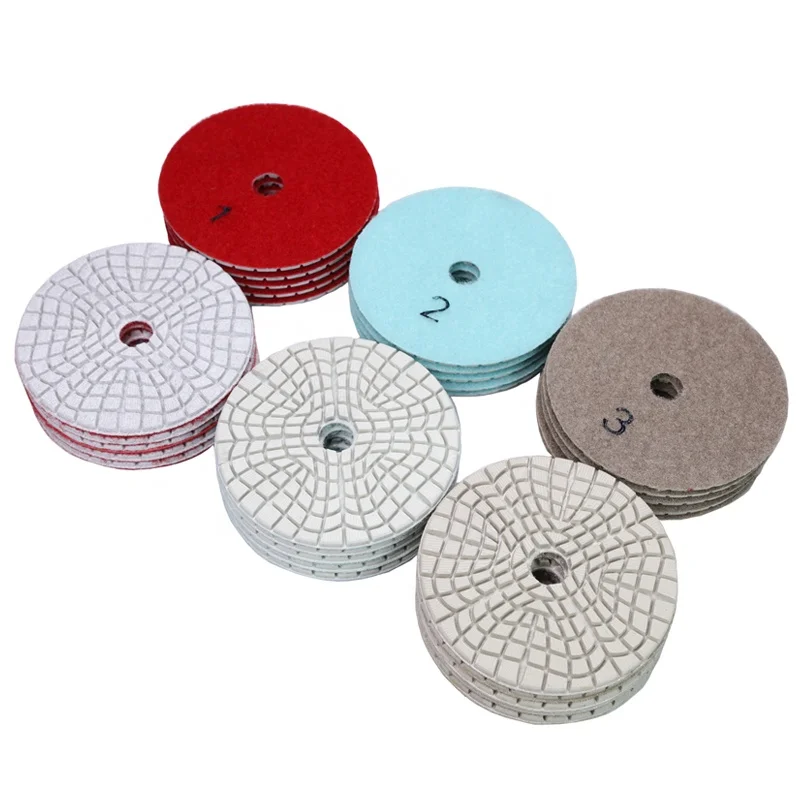 Wholesale 3-step Wet Polishing Pad Granite Flexible Polishing Pad Marble Abrasive tool