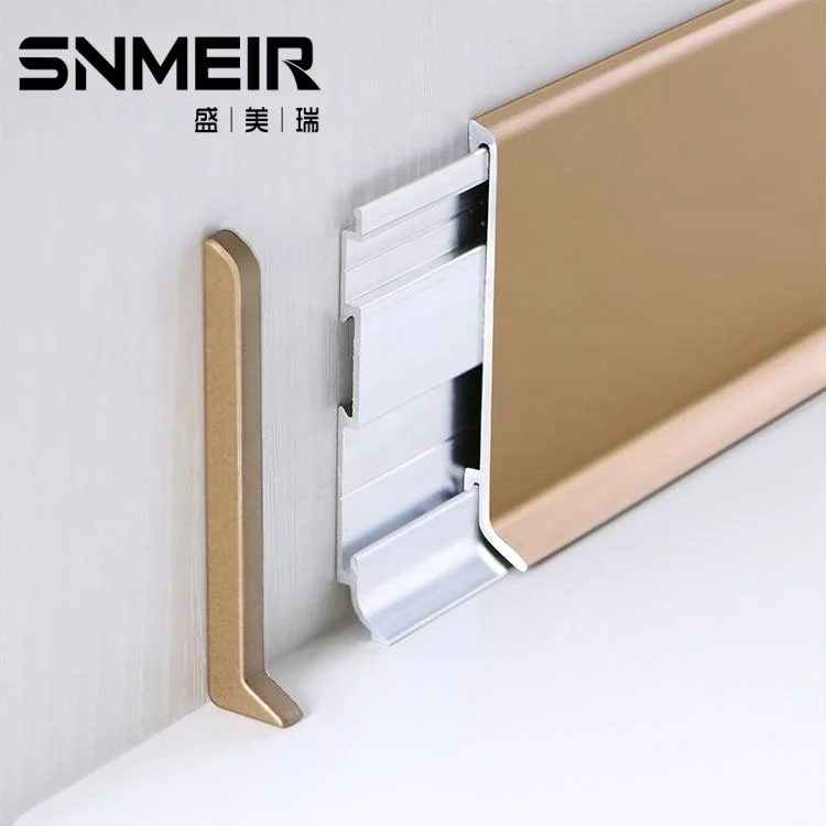 Senmry Aluminium Skirting Suppliers Custom 40CM Height Aluminum Skirting Board