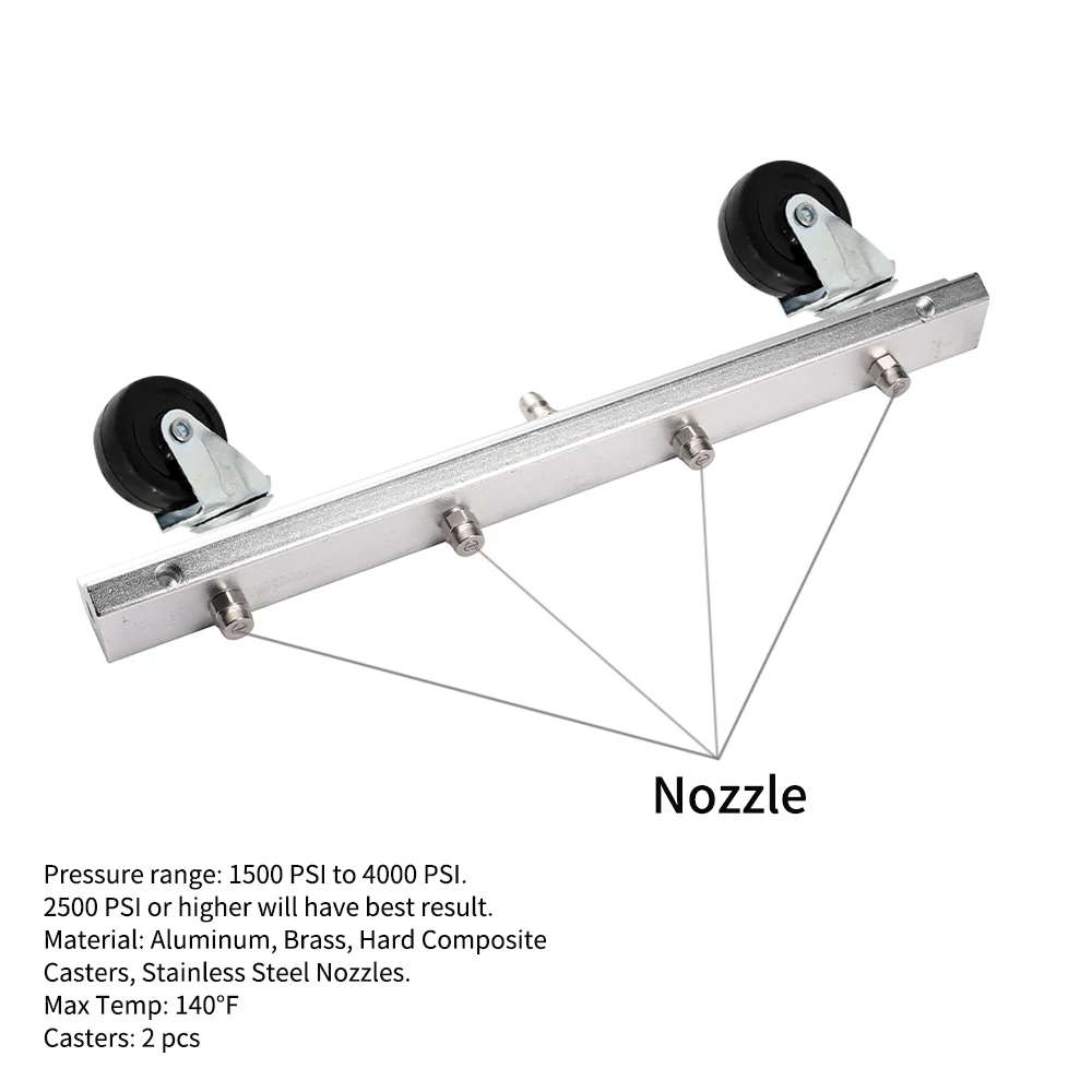 16 in high Pressure 4 nozzle Washer Hydraulic washer surface cleaner attachment undercarriage pressure washer