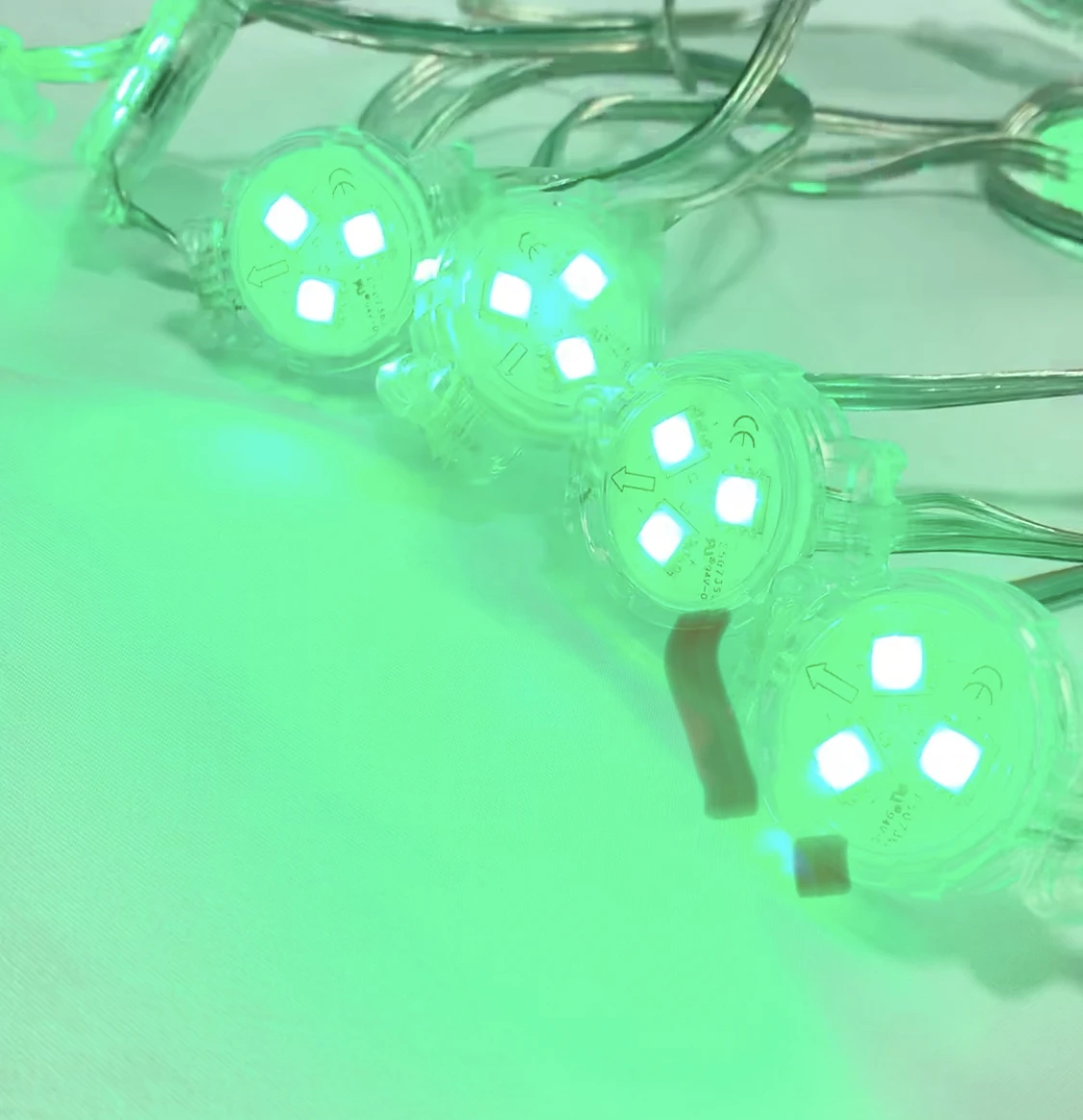 DC12V WS2811 26mm transparent cover LED Module Exposed Point Light 3 leds 5050 SMD RGB Chips led pixel waterproof IP68