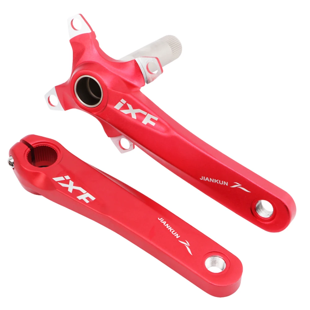Mountain bike crankset aluminum alloy bicycle crank sprocket mountain bicycle crank crank fluted disc mtb bike parts
