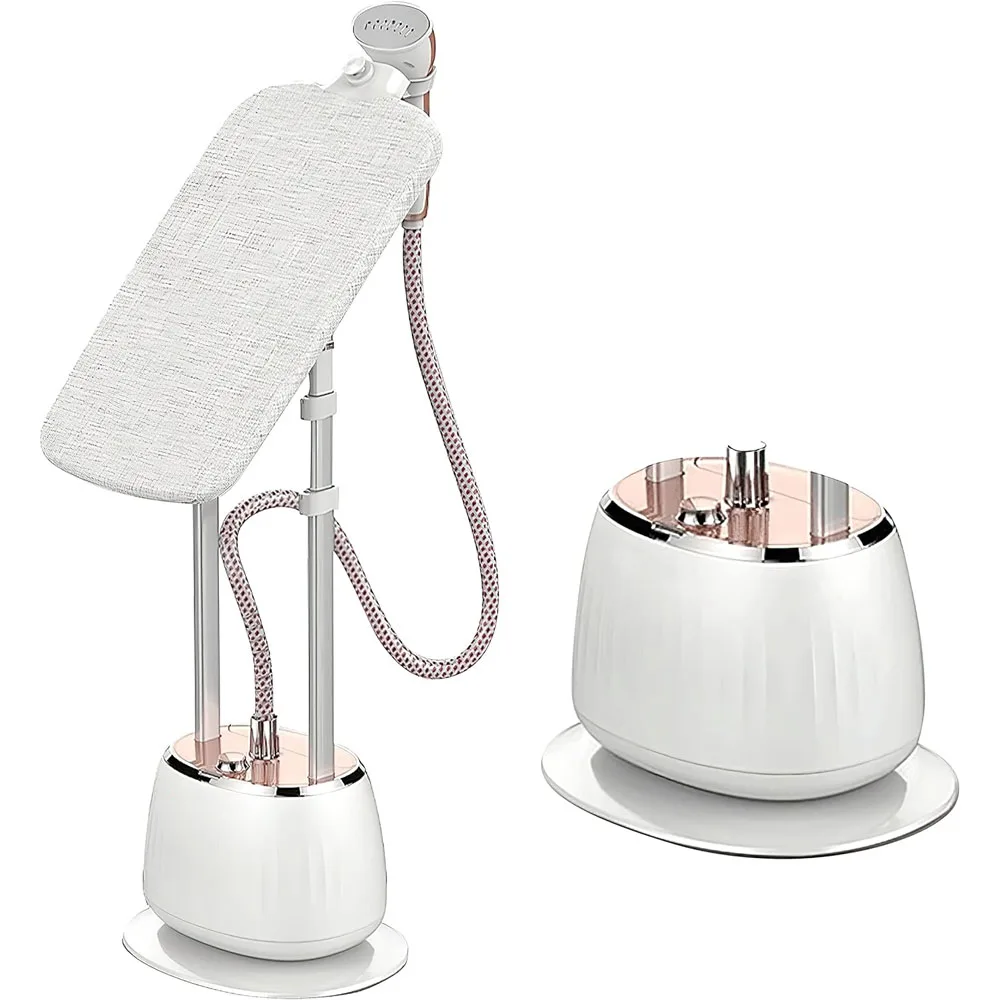 1800W Standing Design Electric Garment Steamer with Large Water Tank & Built-in Rotatable Ironing Board for Household Hotel Use