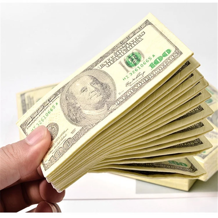 100$ Dollars Napkin US Dollar Bill Money Paper Towel Party Supply Disposable Napkins Personalised Paper Napkins Serviettes