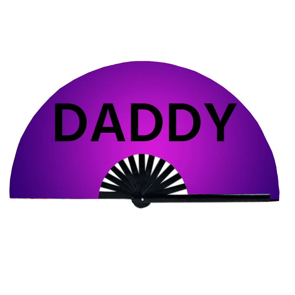 Бамбуковый пользовательский Пользовательский логотип персонализированный ручной вентилятор по рекламной цене