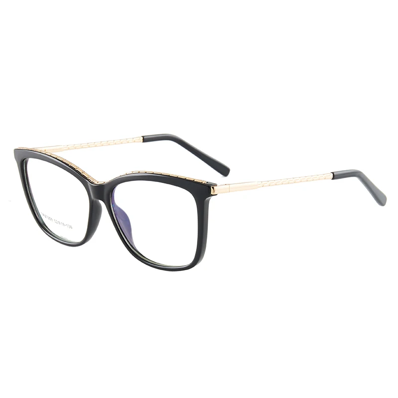 2022 New Stylish TR90 Fashion Square Cat Eye Optical Frame Glasses For Women Lady Reading Computer Eyewearing