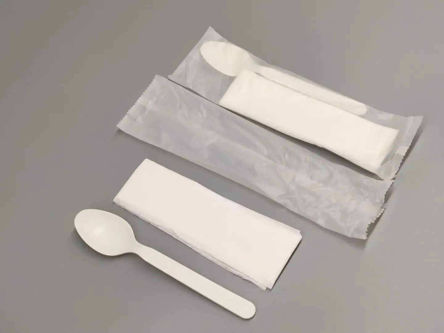 
GreenWorks Eco-friendly disposable flatware spoon Durable plastic chinese soup spoon 