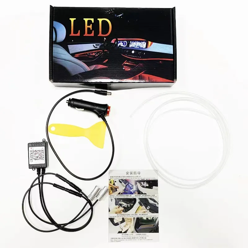 Interior Car Ambient Light Center Console Dashboard Touch Panal Control Door LED Atmosphere Light For Tesla Model 3 Y