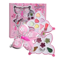Прямая поставка, детские игрушки, домик для девочек с бабочками, стол для макияжа, набор для макияжа принцессы, игрушки для девочек 3-6 лет