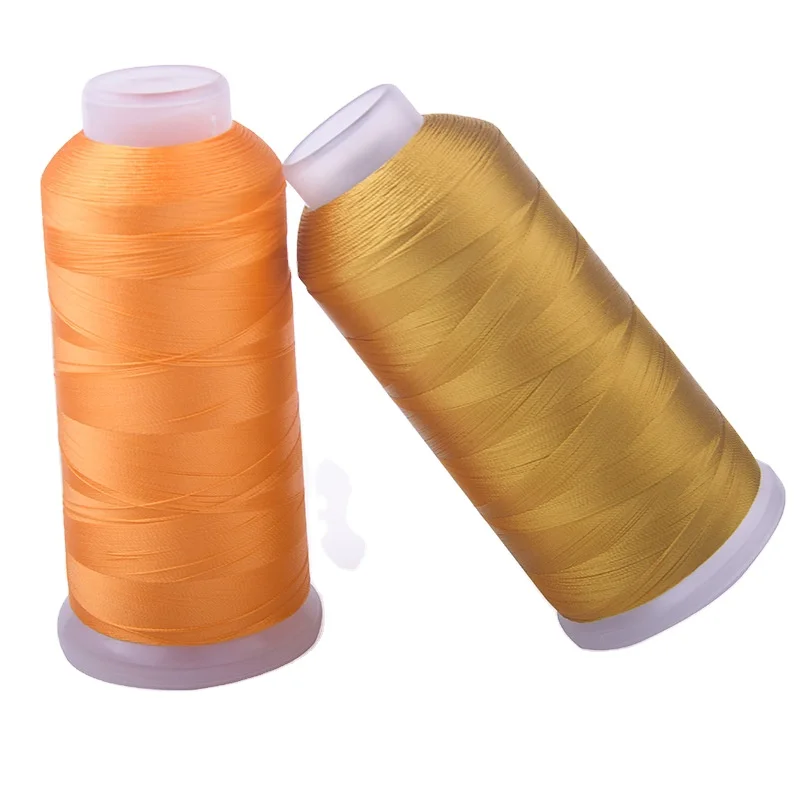 Computerized 120D/2 Embroidery Thread 100%Polyester 4000Y Industrial Sewing Thread For Embroidery Machine