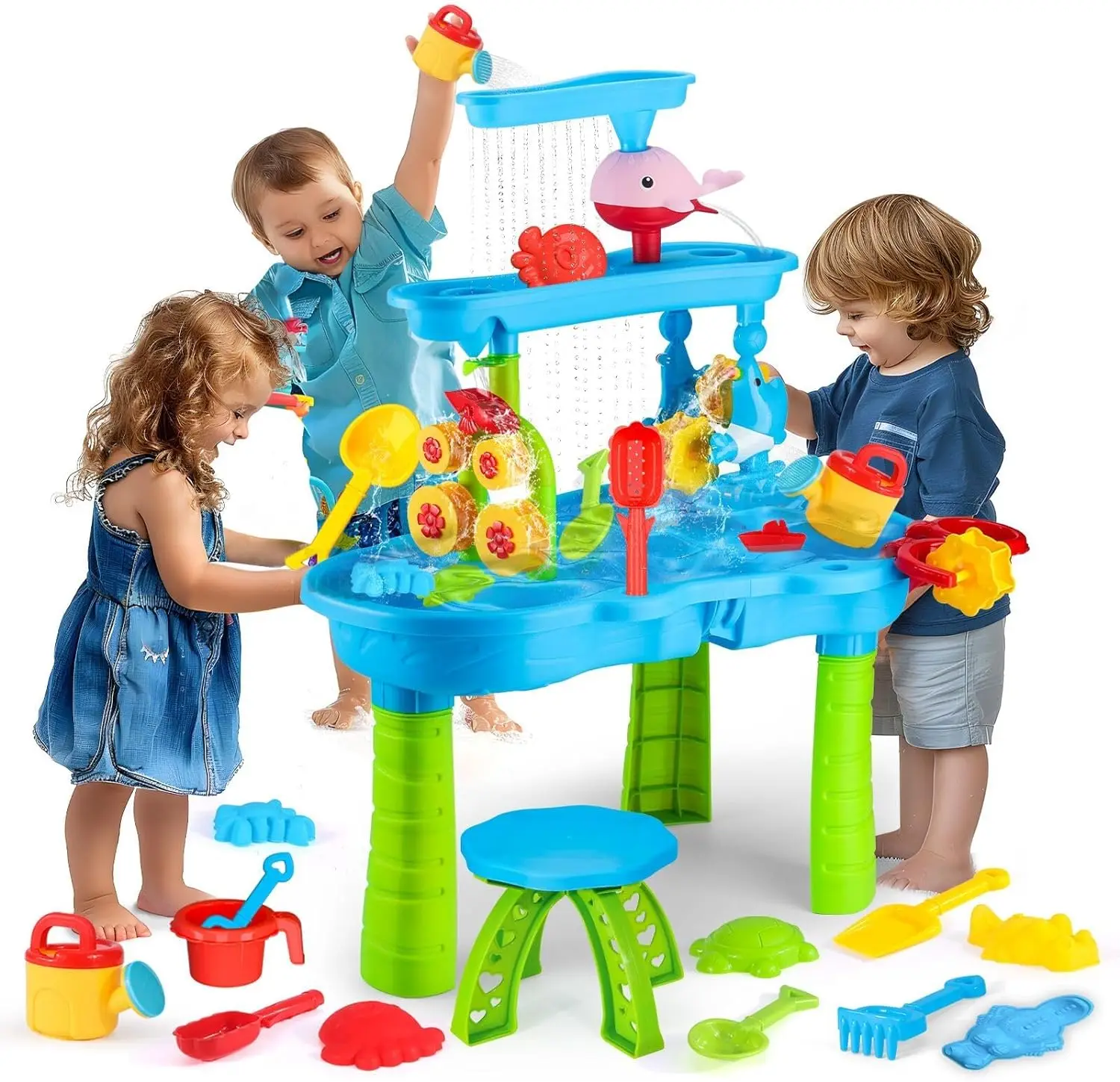 Water Table for Toddlers Kids Splash Sand Table Water Toys summer beach toys for kids