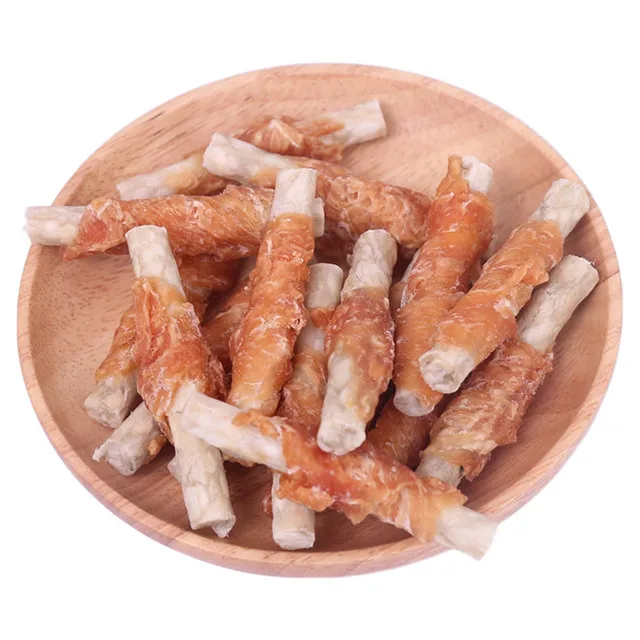 Small and medium-sized dog adult puppies general chicken stick anti-bite anti-bad breath pet dog snack molar stick