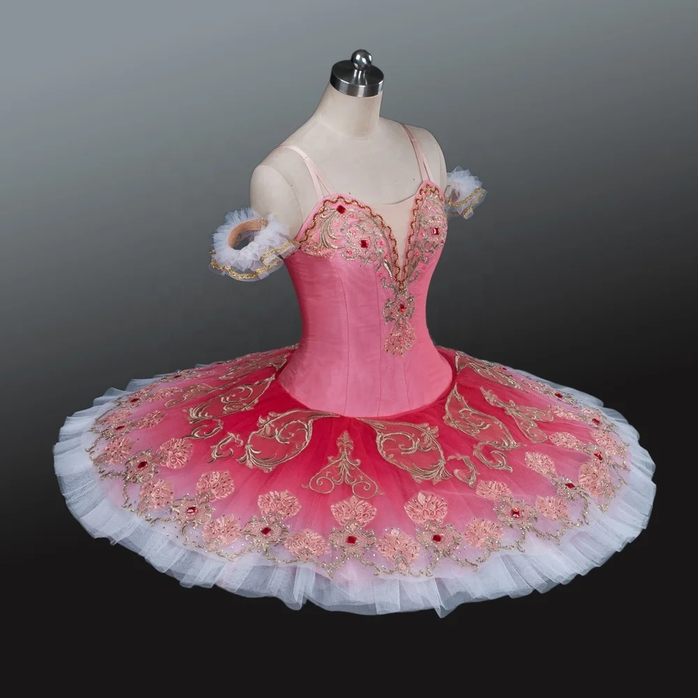 Girls ballet dresses Firebird Variation Prison pas de Deux  Customized ballet tutu La Bayadere Dance Competition Pancake Tutu