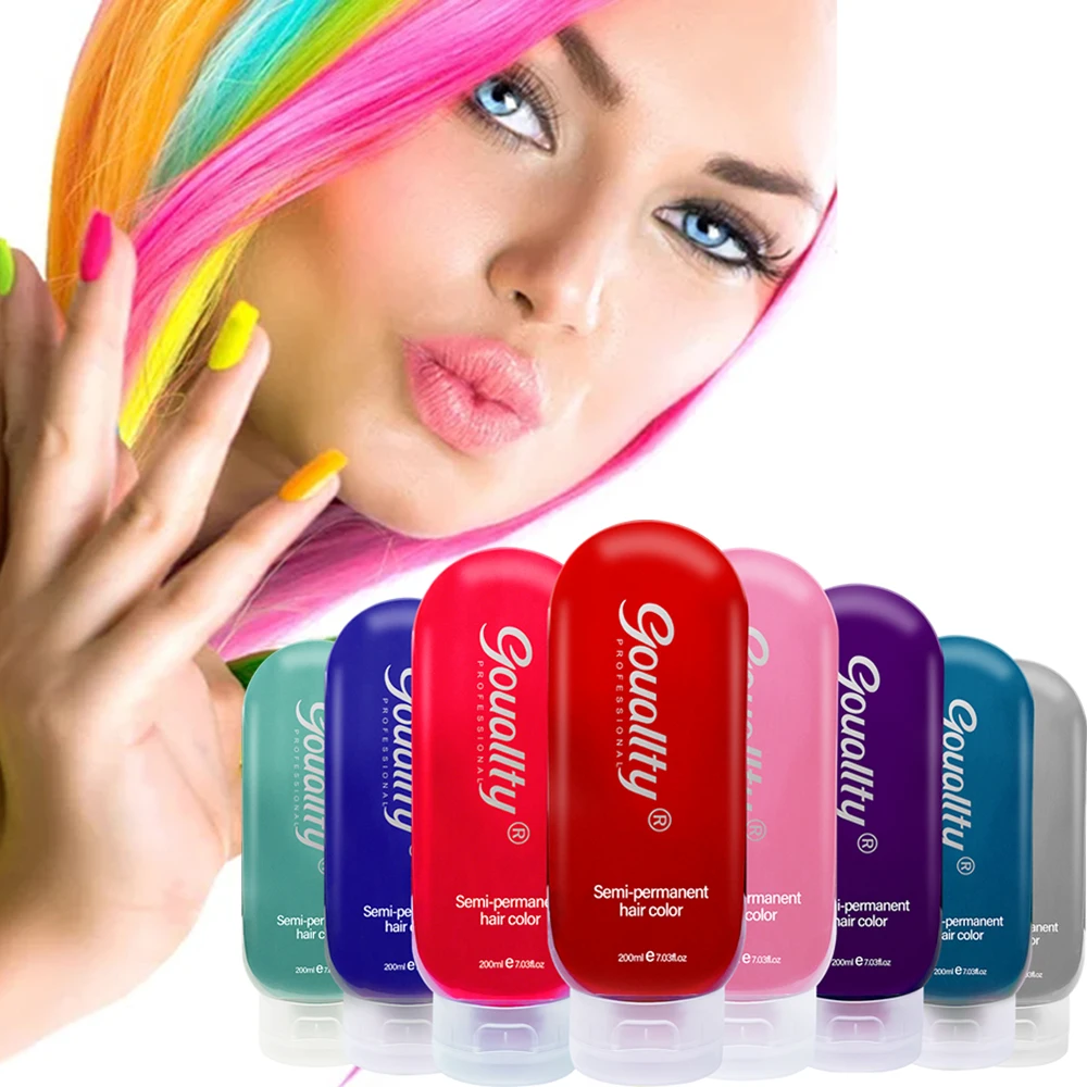 Gouallty Privte Label Organic Bigen Professional Hair Colors Ammonia Free Semi Permanent Hair Dye