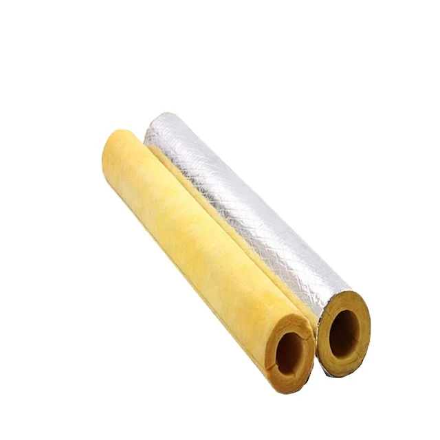 HS Code Soundproof Insulation Materials rock Glass wool Pipe Insulation