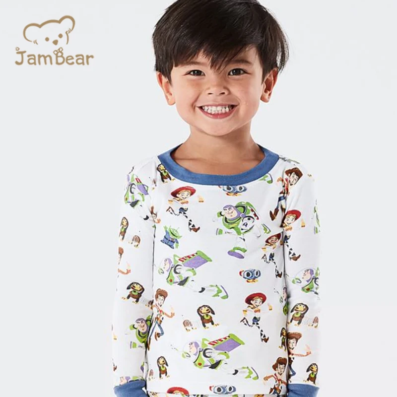 organic cotton toddler boys sleepwear Eco-friendly baby pajamas night clothes for kids pyjamas two piece baby night clothes sets