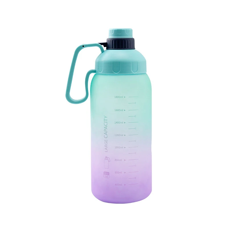 New quarter products Gradient water cup large capacity in summer gym mugs cup Customized services for sports merchants