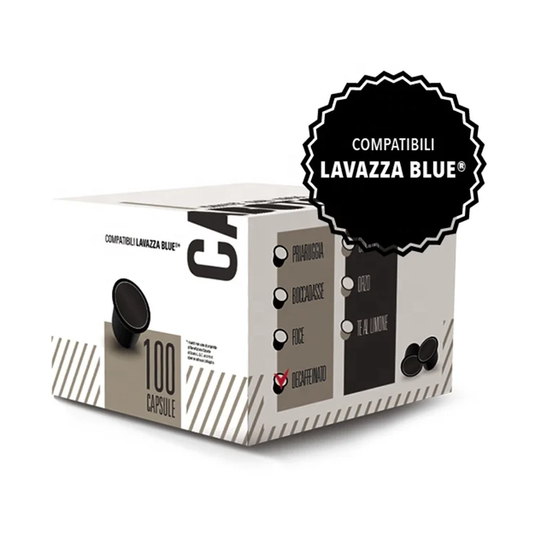 Competitive Price Lavazza Blue Compatible Decaffeinted Full Capsules Espresso Coffee Wholesale